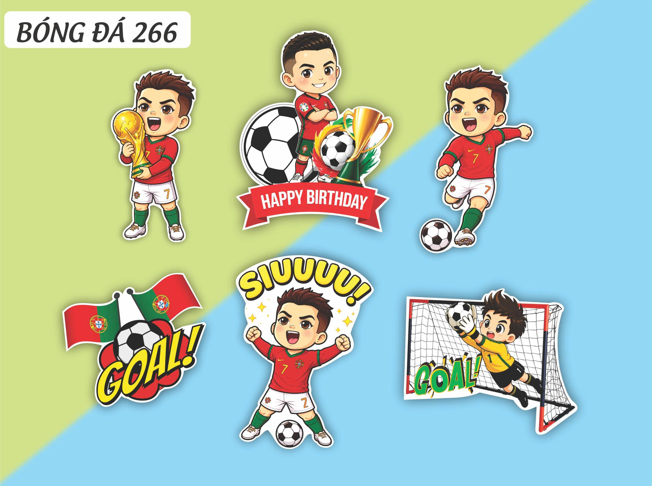 SET CẮM GIẤY BÓNG ĐÁ 266