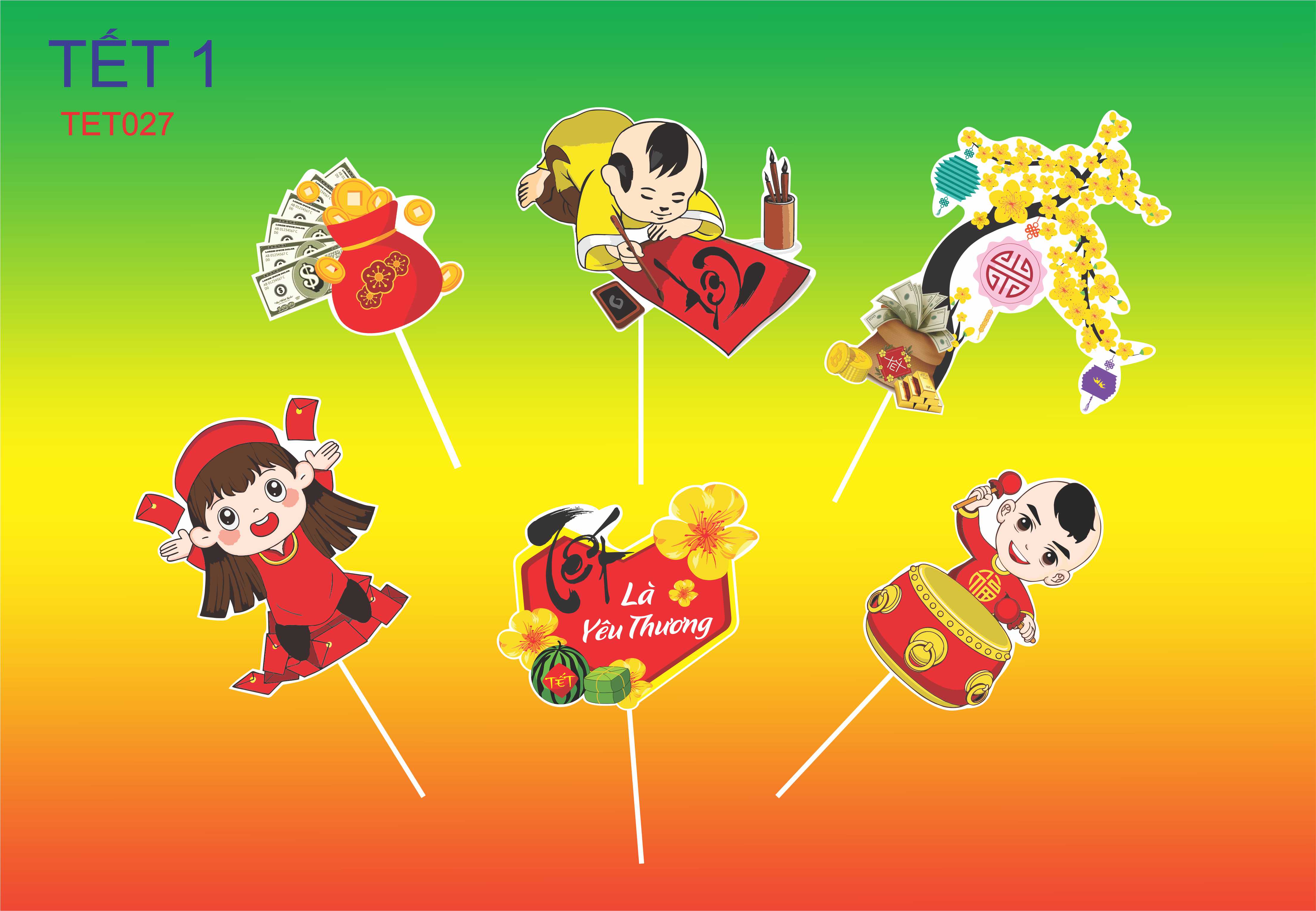 SET GIẤY TẾT 1