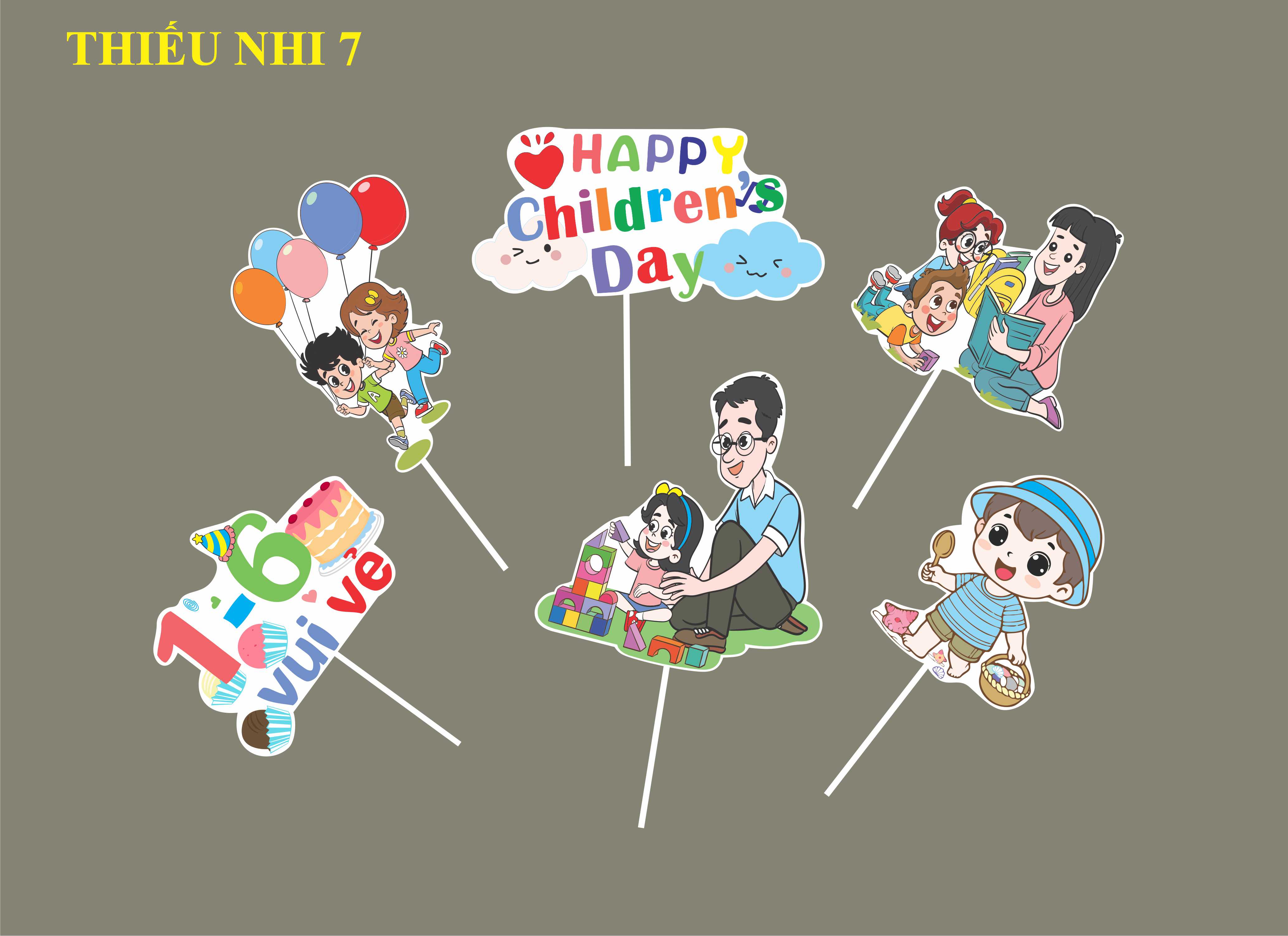 SET CẮM GIẤY THIẾU NHI 7