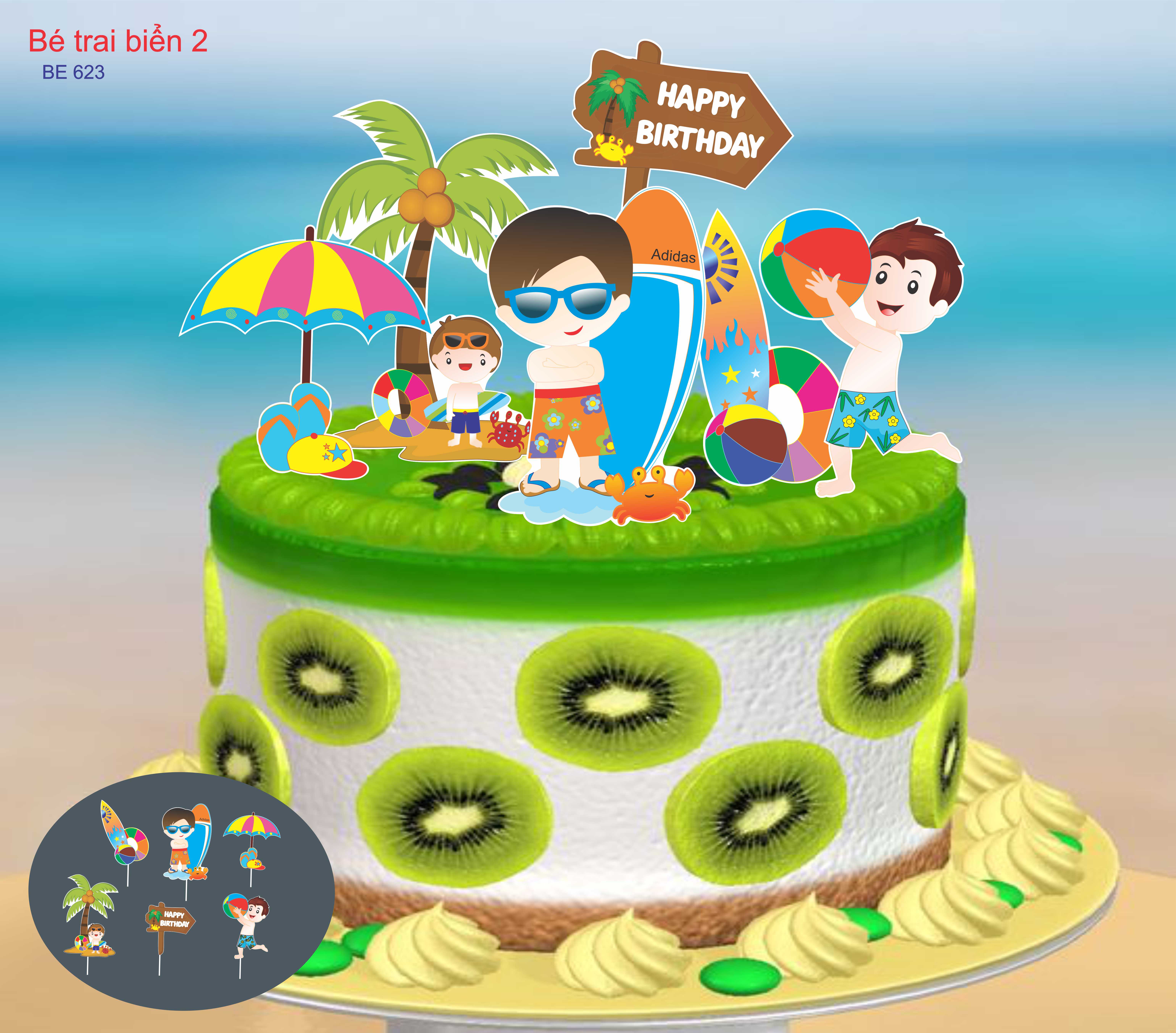 SET CẮM GIẤY BÉ TRAI BIỂN 2