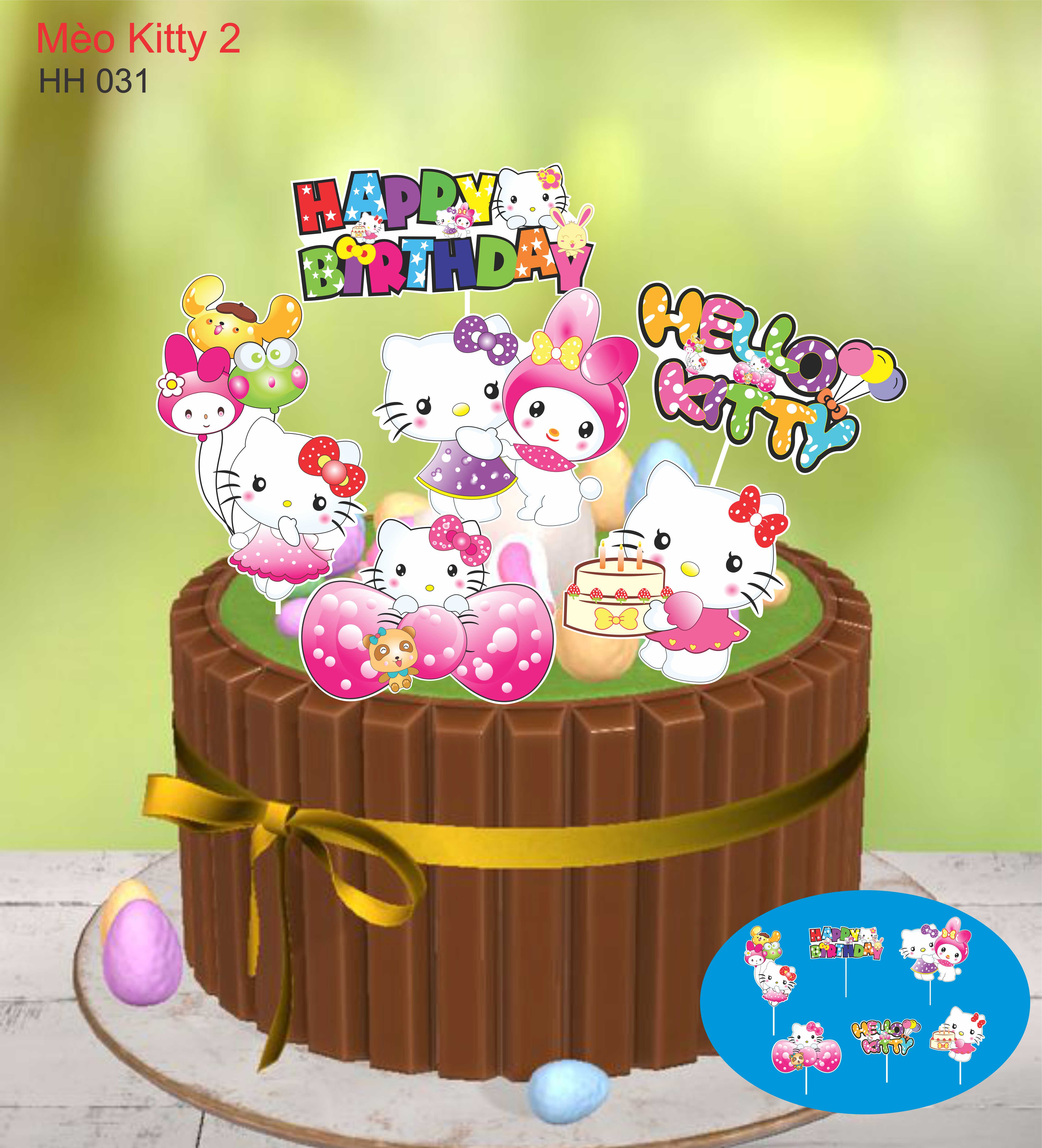 SET CẮM GIẤY MÈO KITTY 2