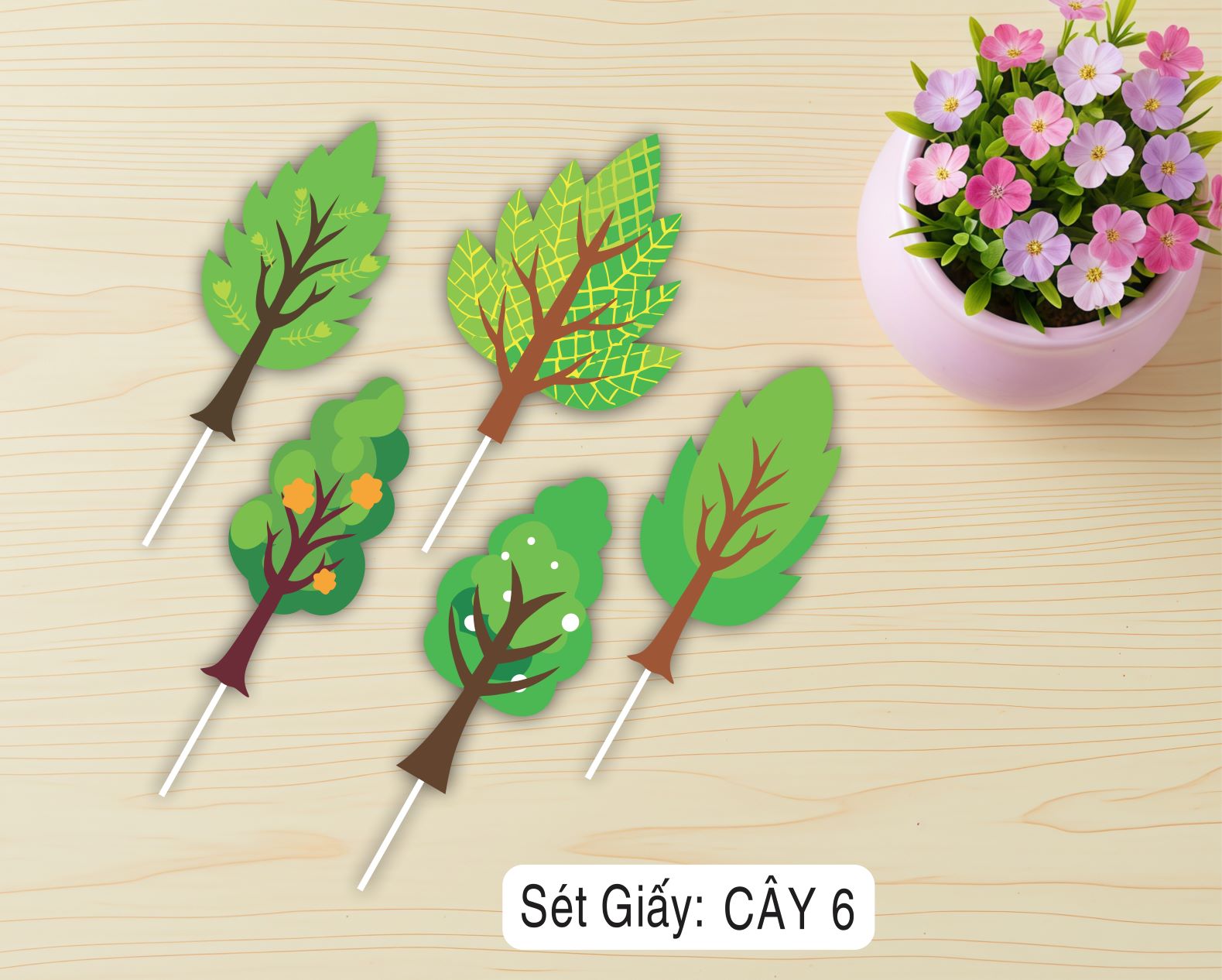 SET CẮM GIẤY CÂY 256