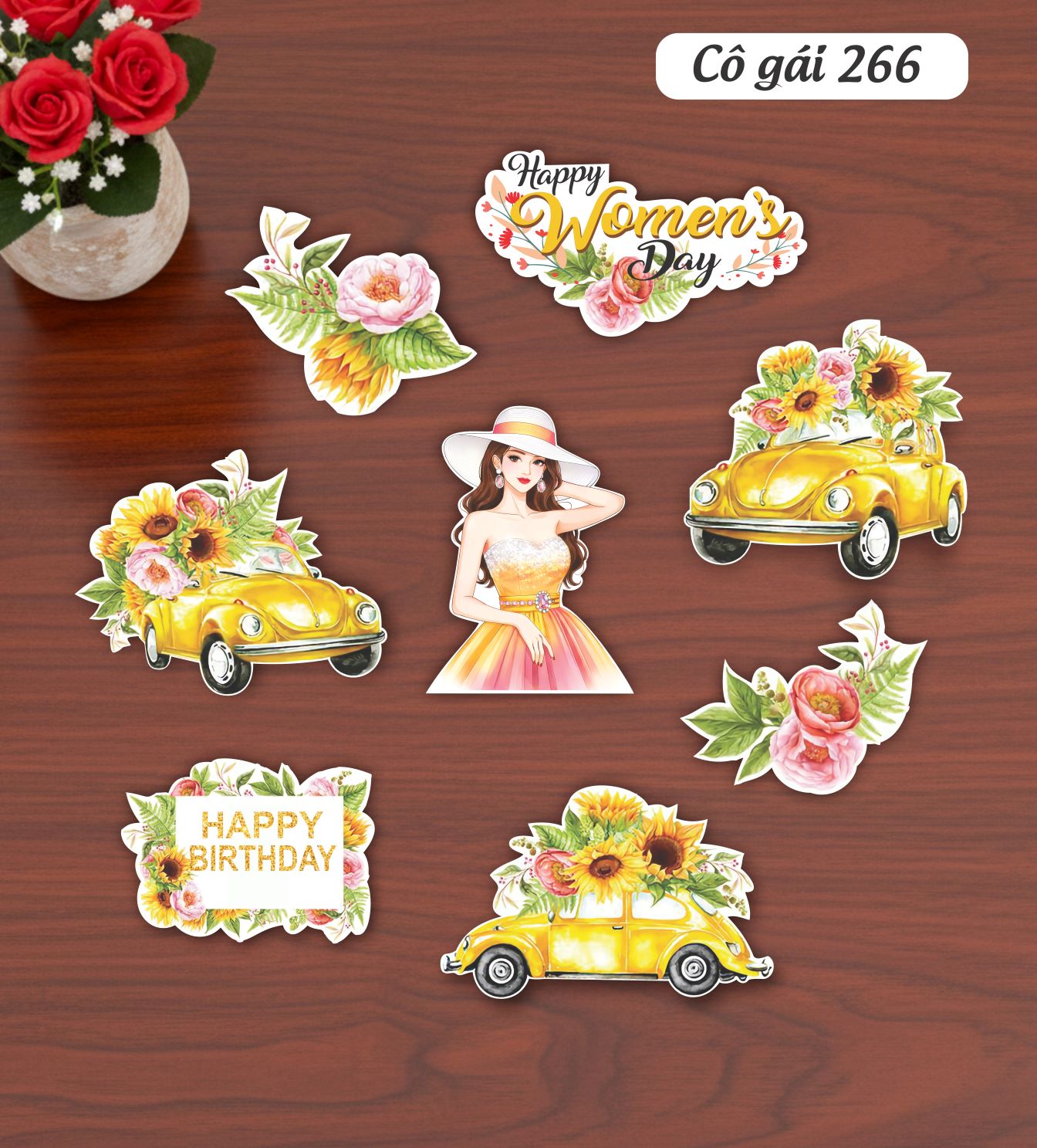 SÉT CẮM GIẤY CÔ GÁI 266