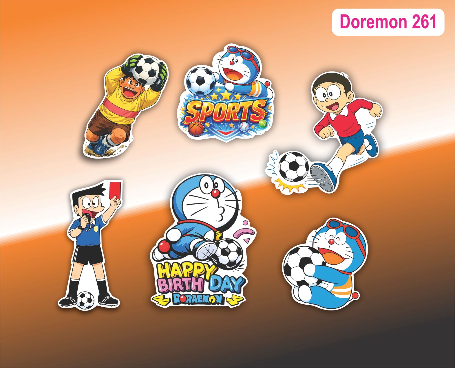 SET CẮM GIẤY DORAEMON 261