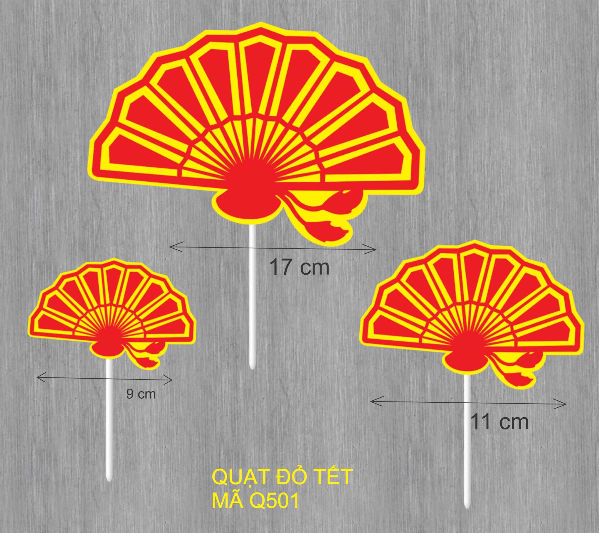 SET QUẠT ĐỎ TẾT