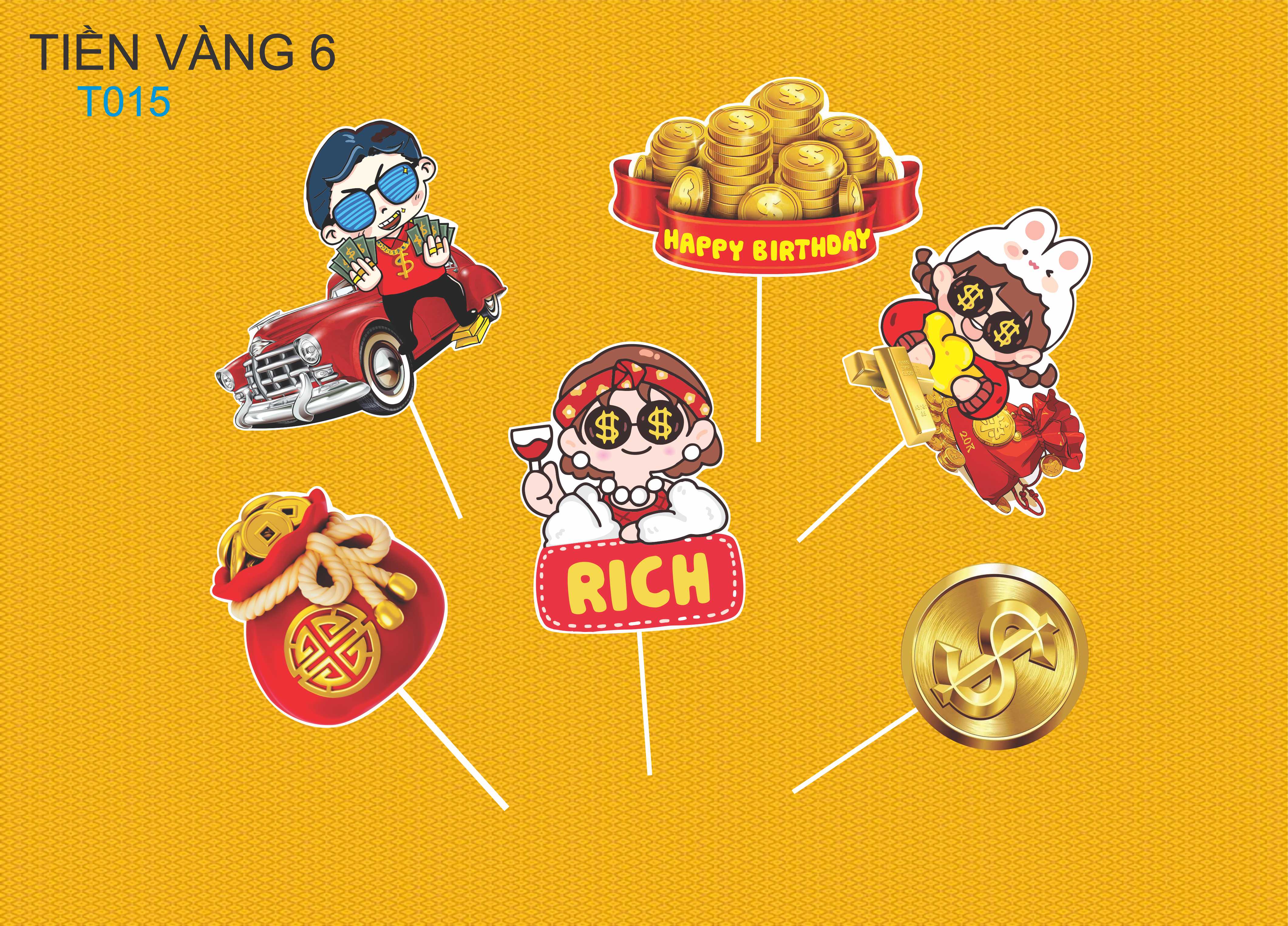 SET GIẤY TIỀN VÀNG 6