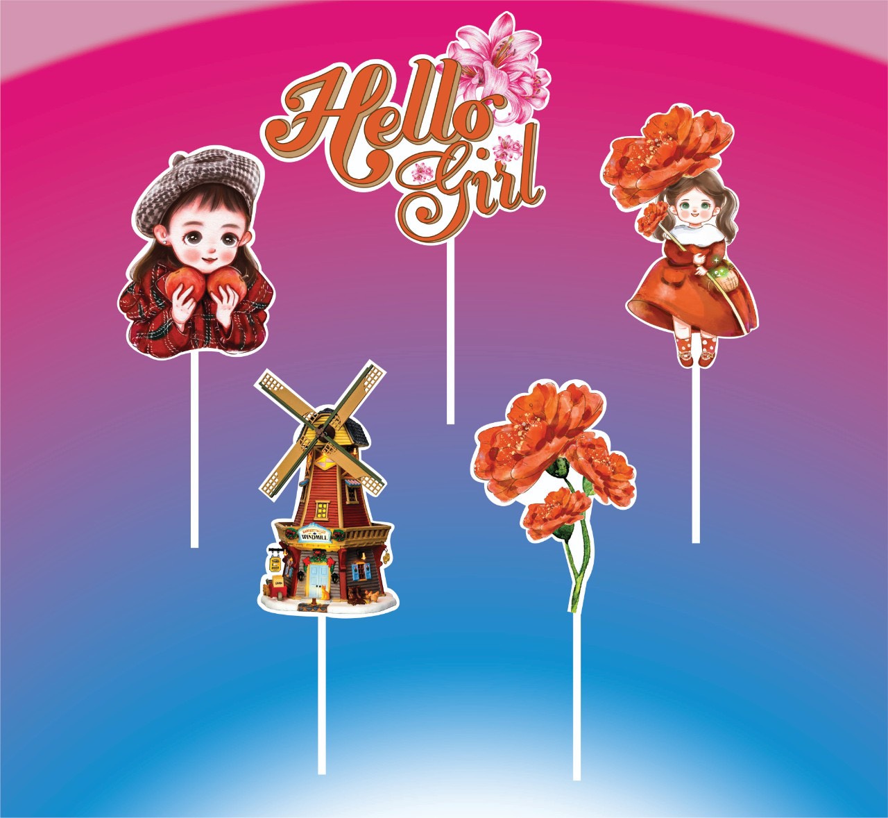 SET CẮM GIẤY BÉ GÁI 1