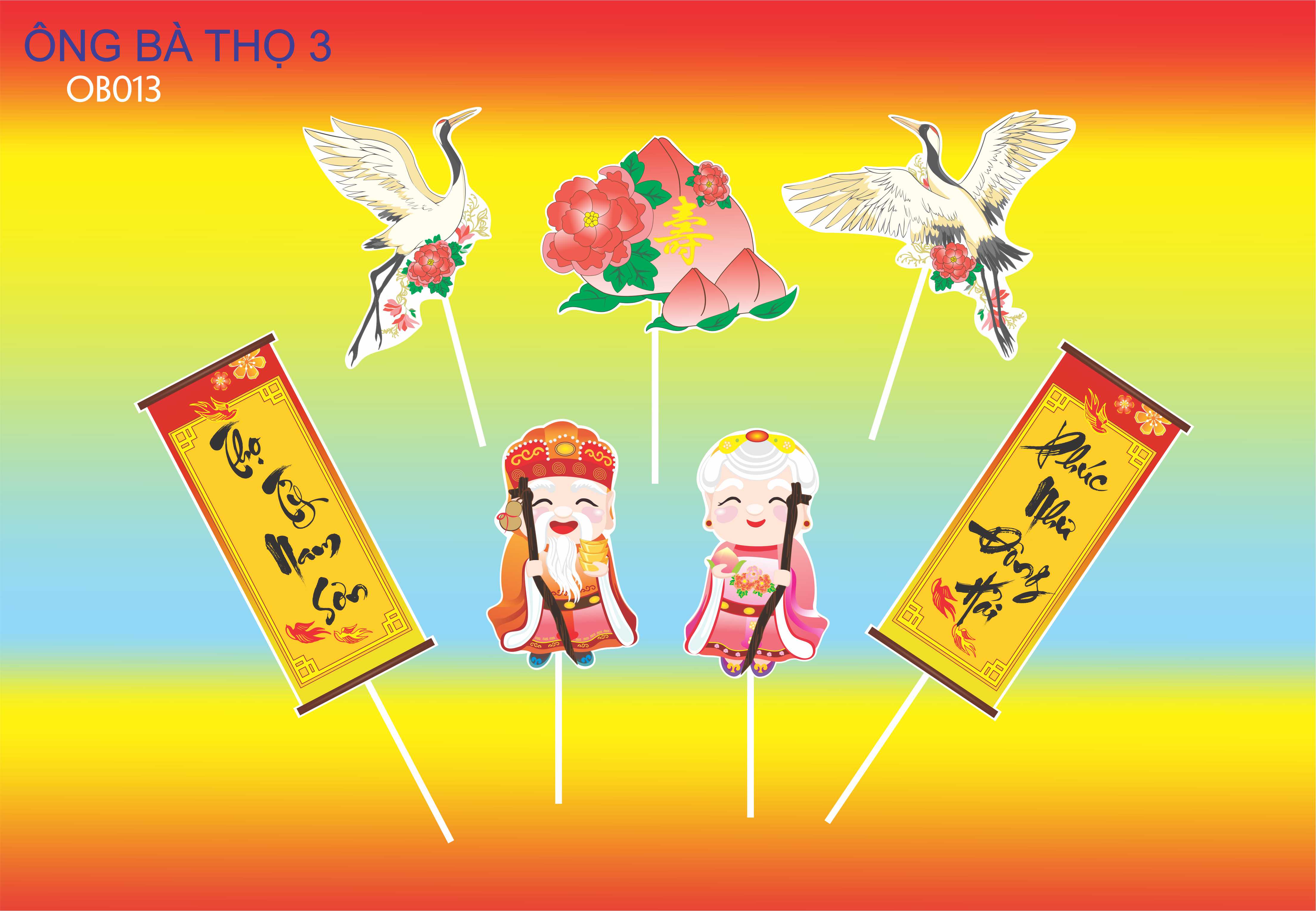 SET CẮM GIẤY ÔNG BÀ THỌ 3