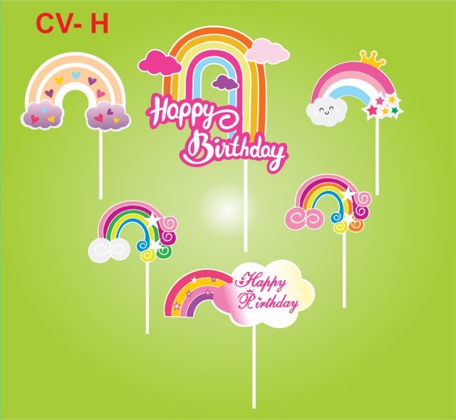 SET CẮM GIẤY CẦU VỒNG HỒNG THƯỜNG