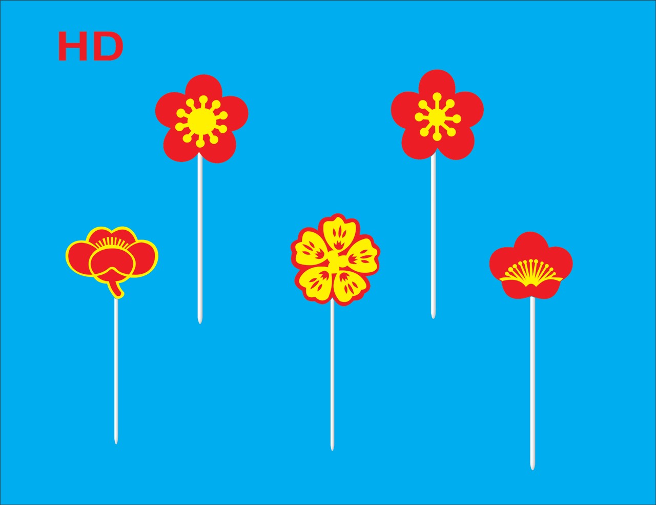 SET CẮM HOA ĐÀO
