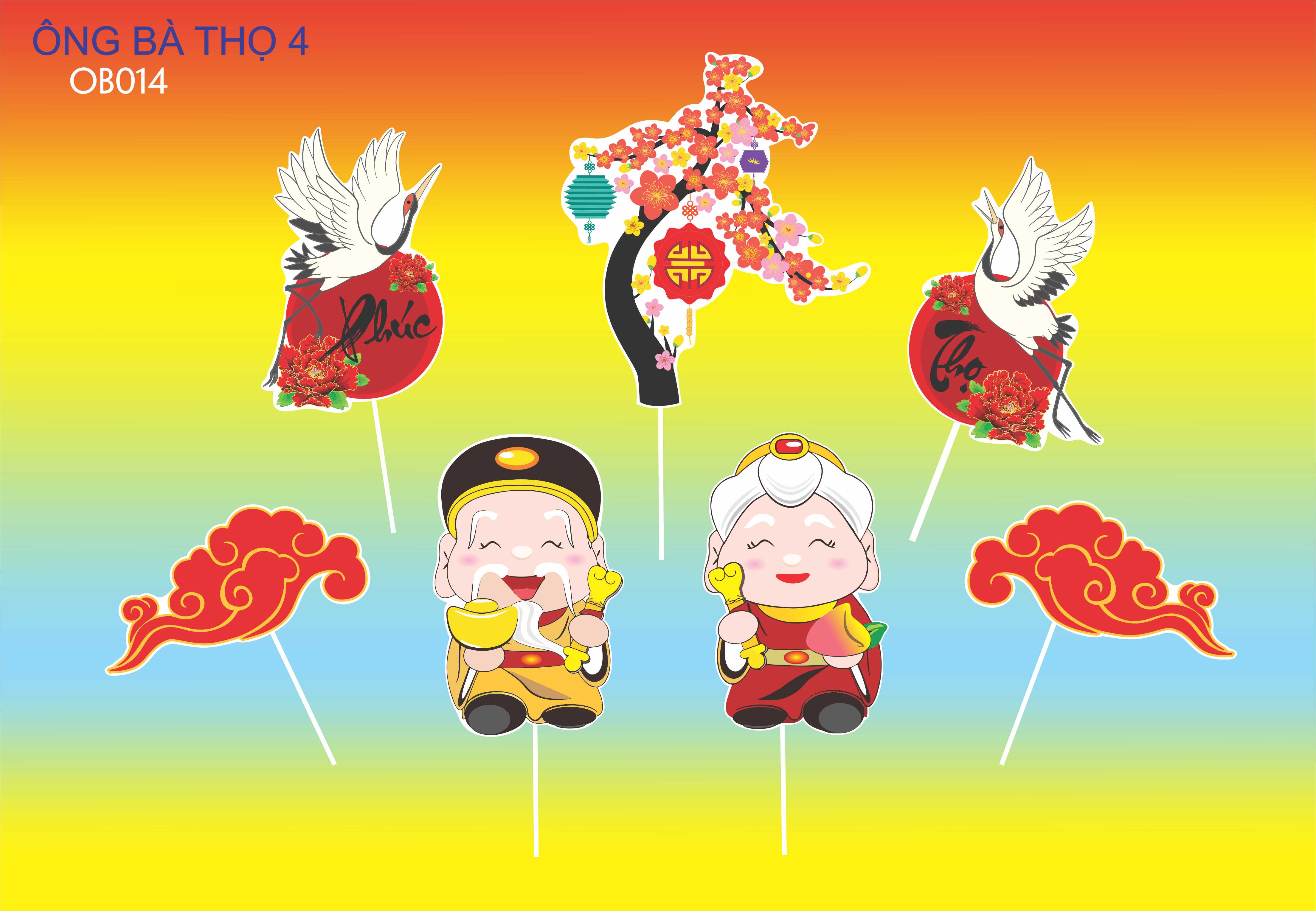 SET CẮM GIẤY ÔNG BÀ THỌ 4