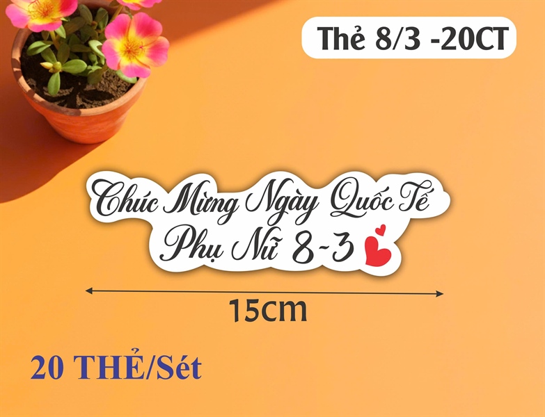 Set Thẻ 8-3 ( 20CT )