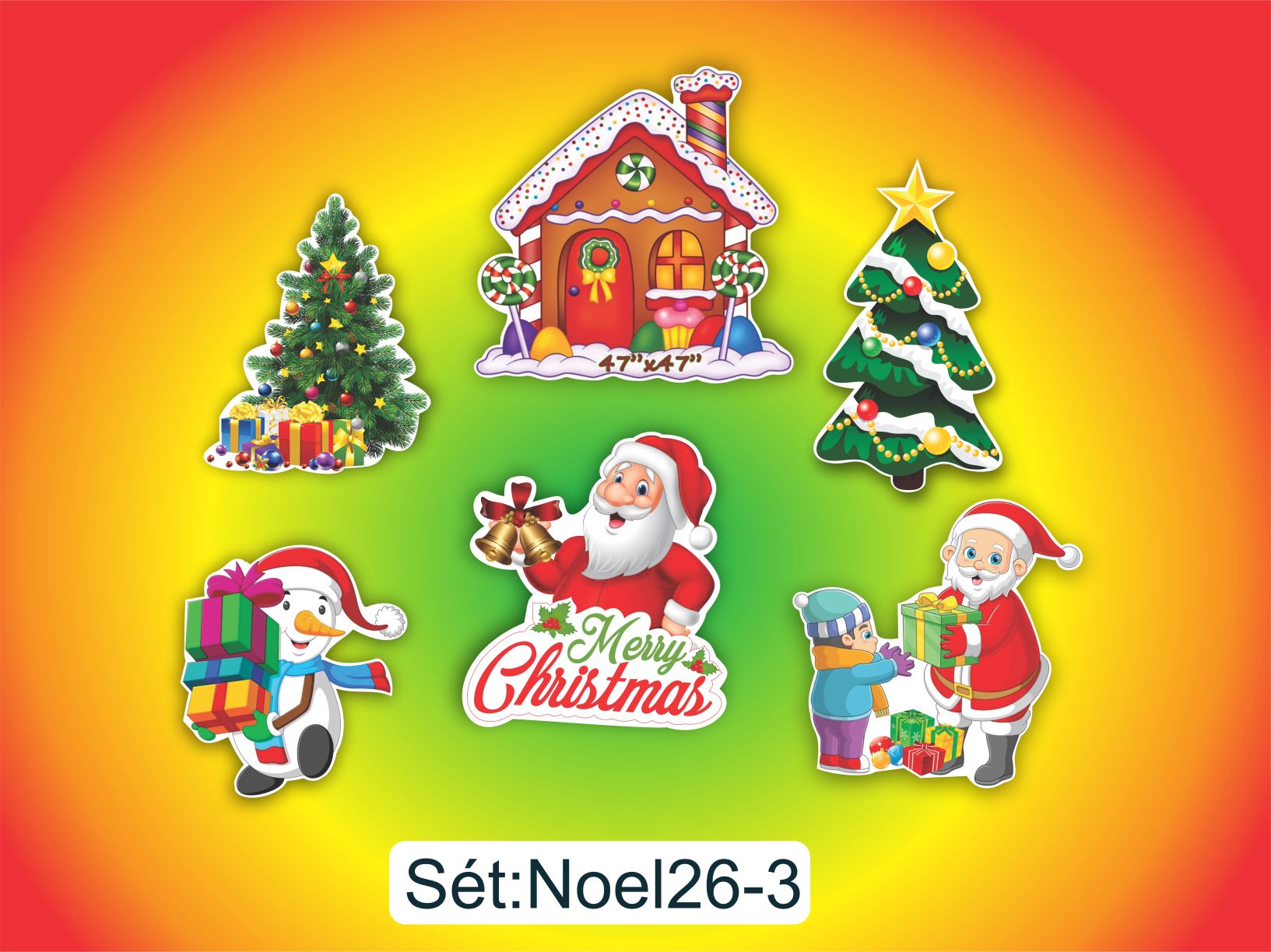 SET GIẤY NOEL 263