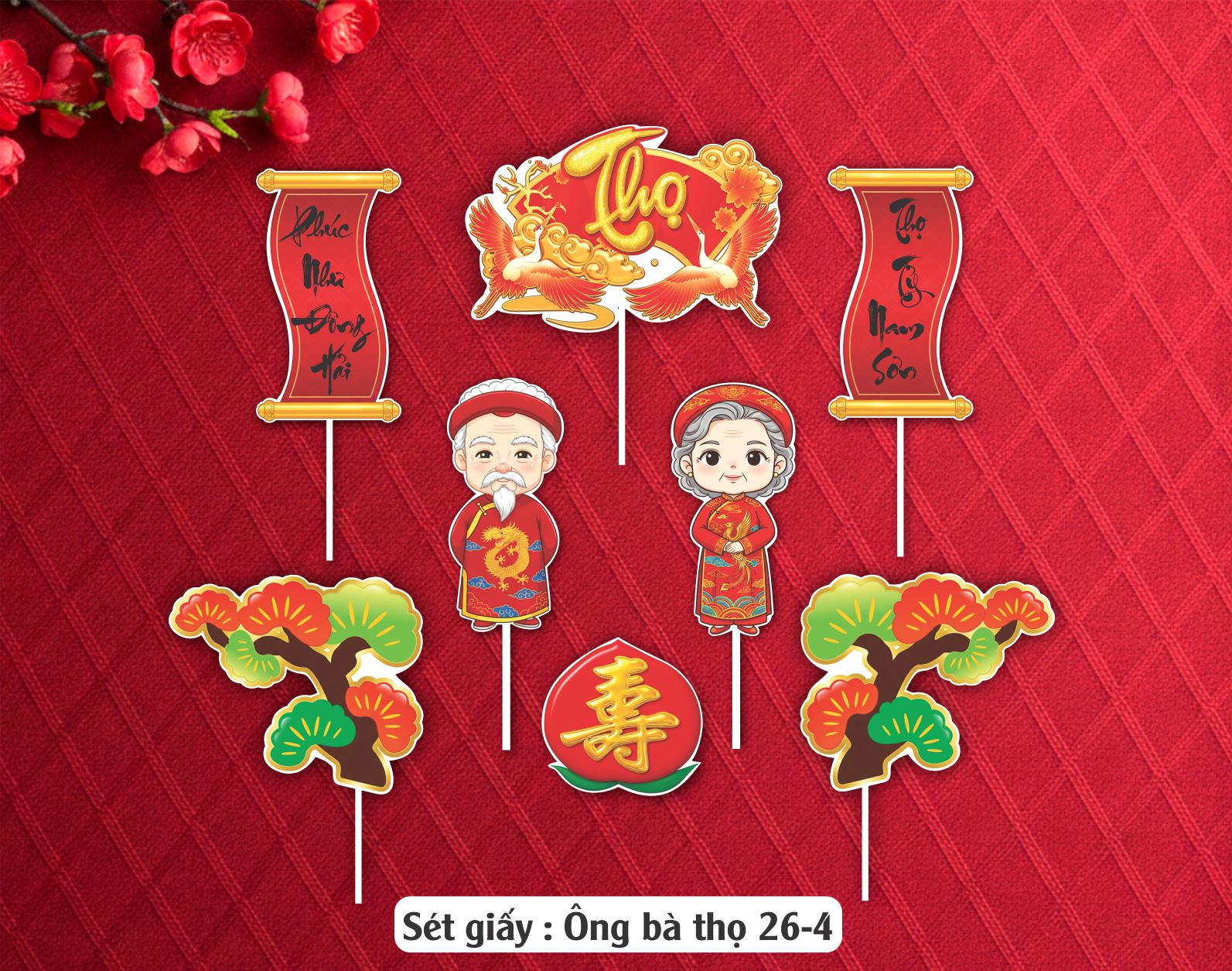 SET CẮM GIẤY ÔNG BÀ THỌ 264