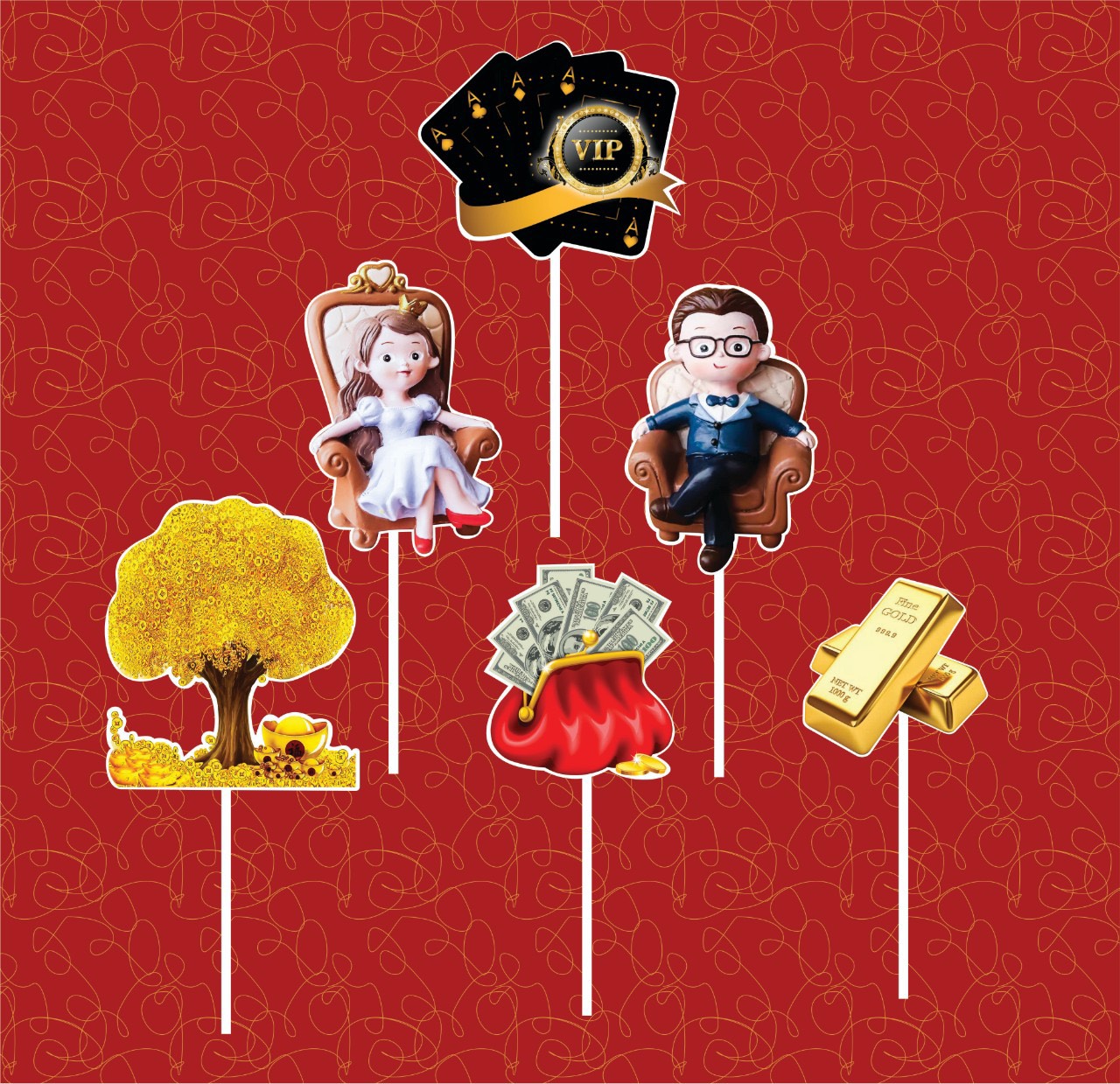 SET GIẤY TIỀN VÀNG 7