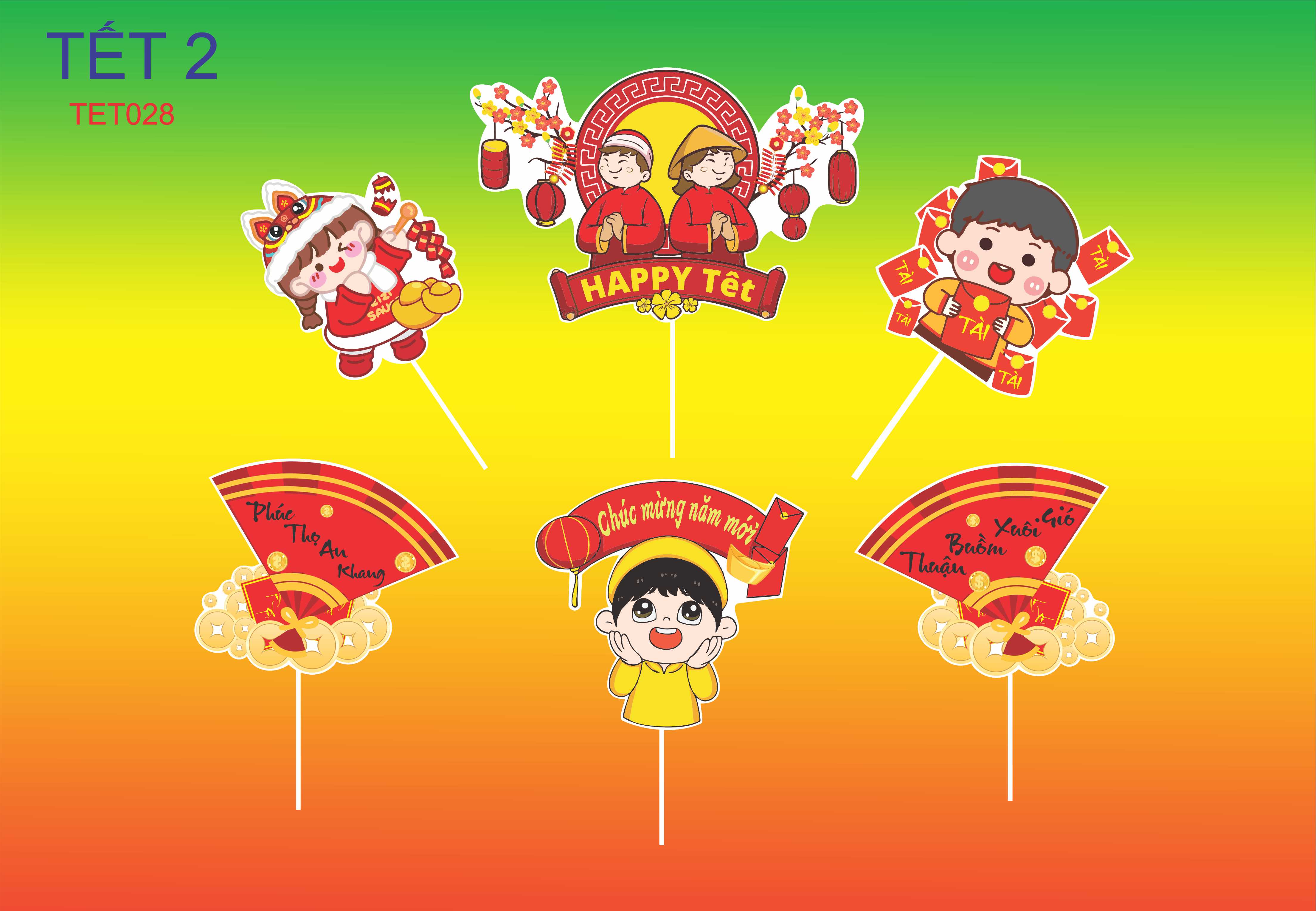 SET GIẤY TẾT 2