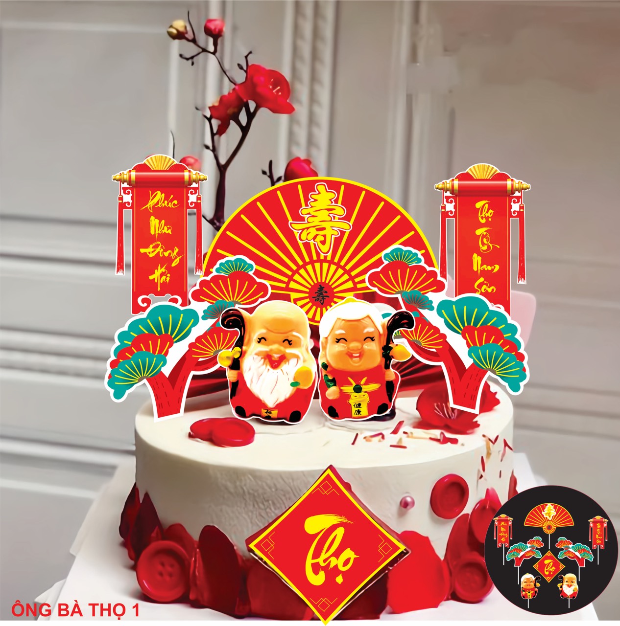 SET CẮM GIẤY ÔNG BÀ THỌ 1