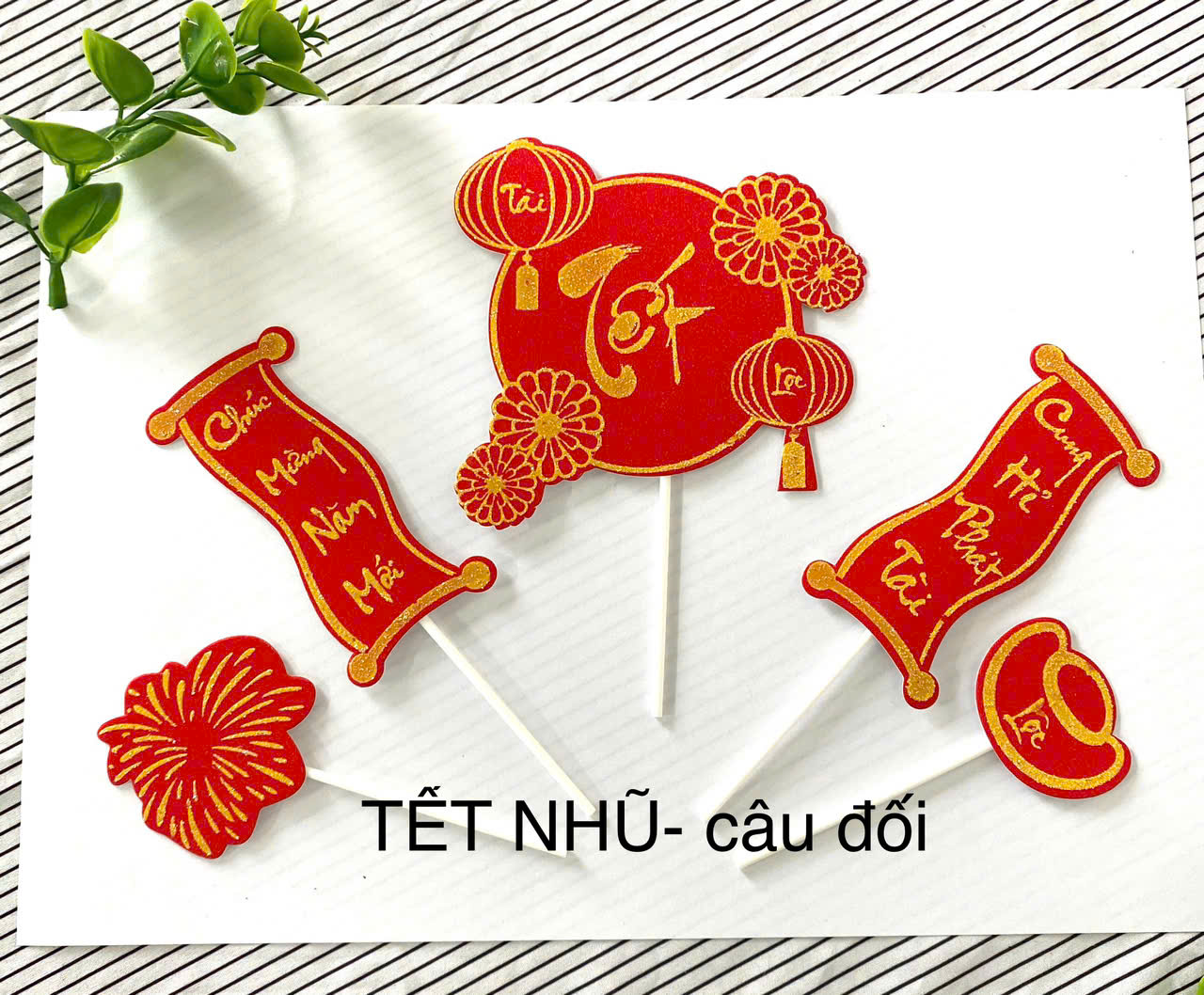 SET CẮM TẾT NHŨ CÂU ĐỐI