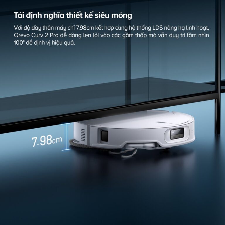 Robot hút bụi Roborock Qrevo Curv 2 Pro