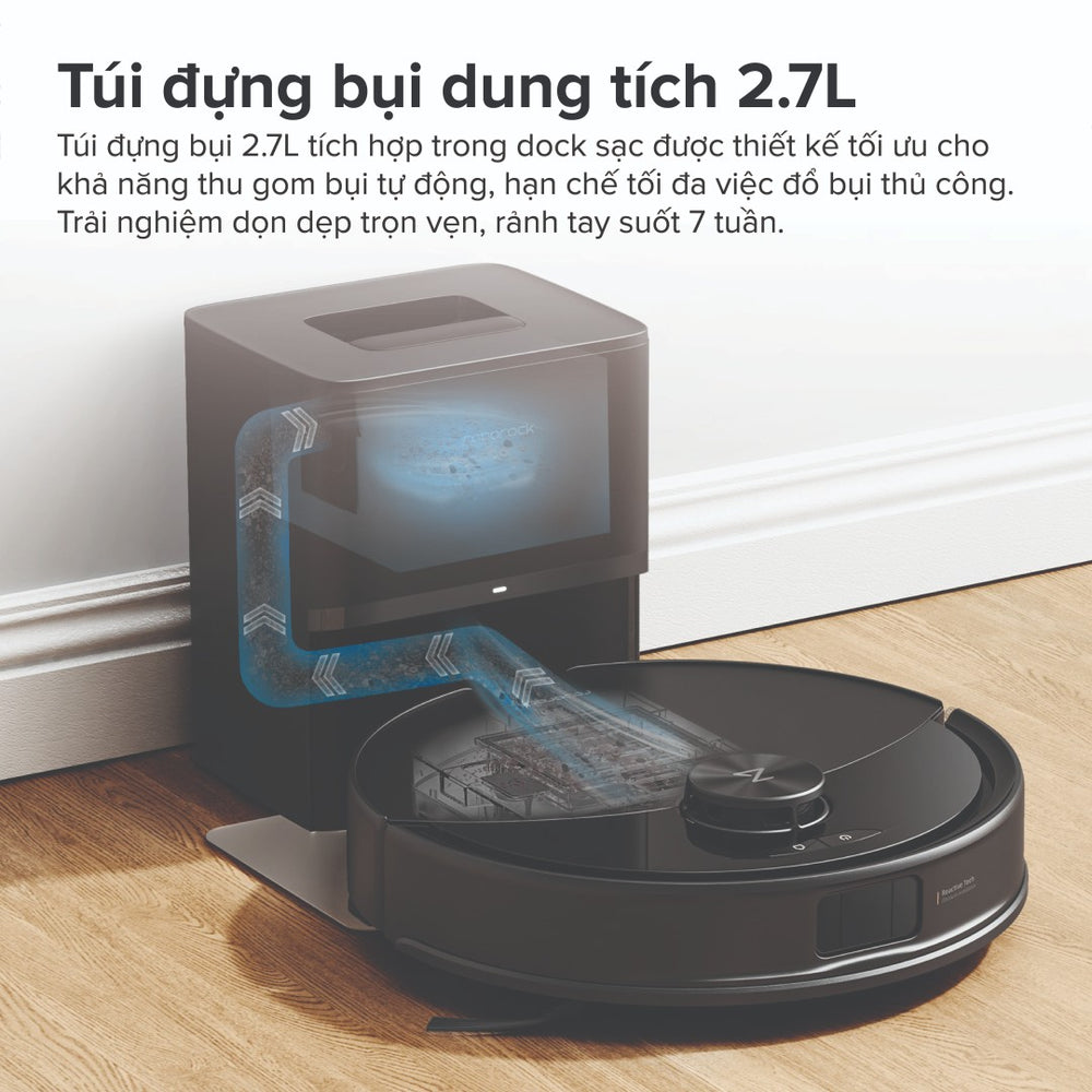 Robot Hút Bụi Lau Nhà  Roborock Q10 PF+