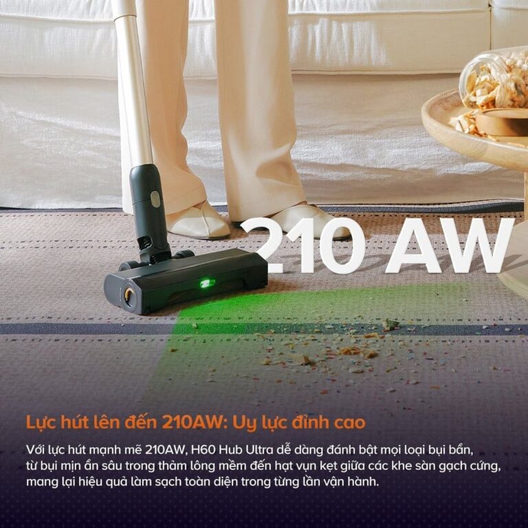 Máy hút bụi cầm tay không dây Roborock H60 Hub Ultra