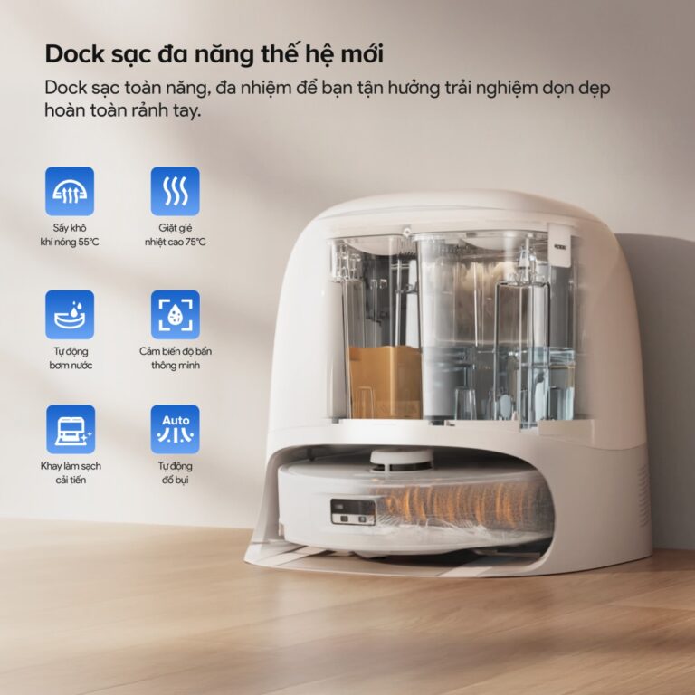 Robot hút bụi Roborock Qrevo Curv 2 Flow