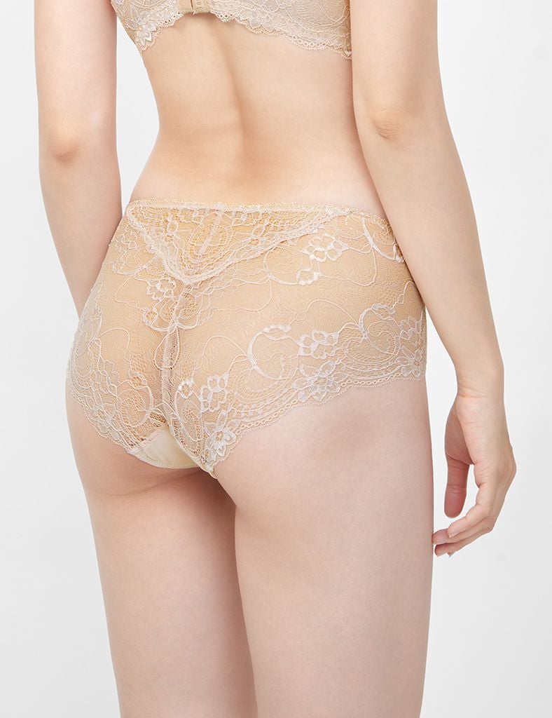 Quần lót nữ big size lưng cao phối ren