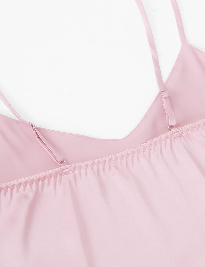 Đầm ngủ nữ lụa satin hai dây