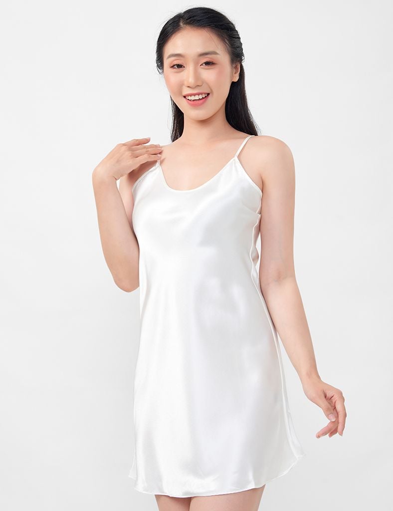 Đầm ngủ nữ lụa satin mặc nhà Season of love