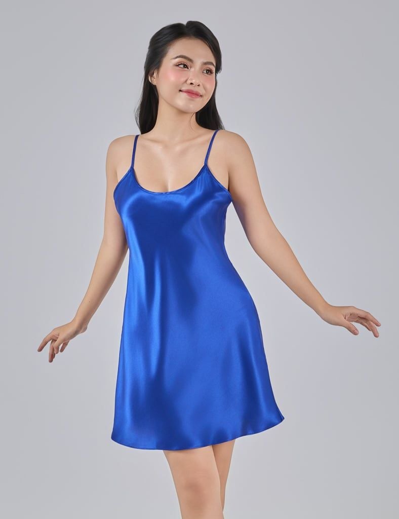 Đầm ngủ nữ lụa satin mặc nhà Season of love