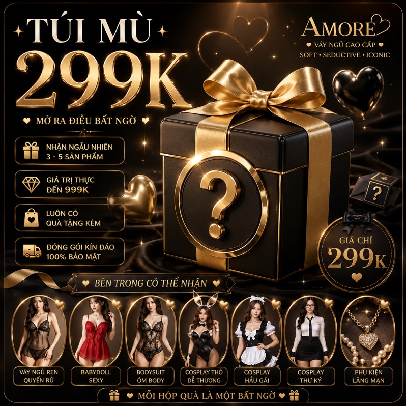 💝 TÚI MÙ MAY MẮN AMORE | Mở Hộp Nhận Bất Ngờ 🎁