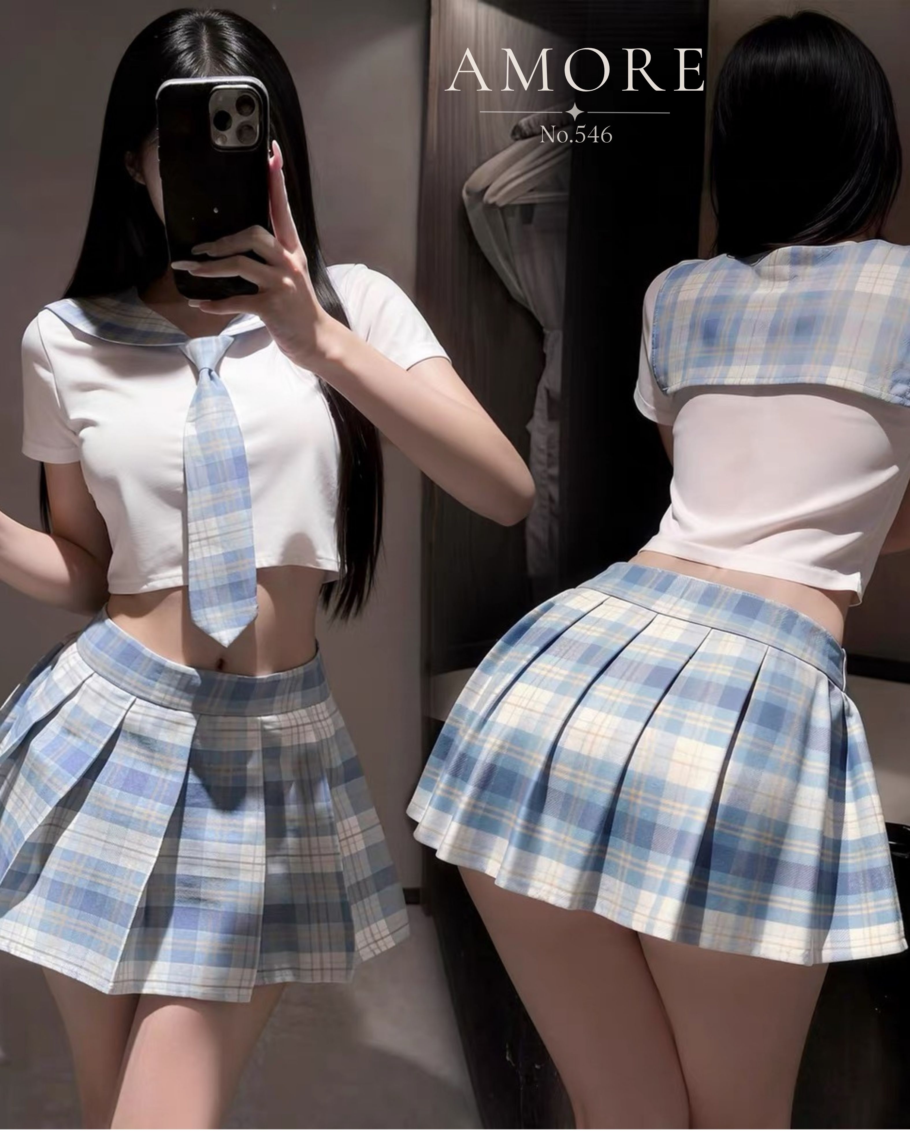 V546 SET VÁY KẺ HS DỄ THƯƠNG