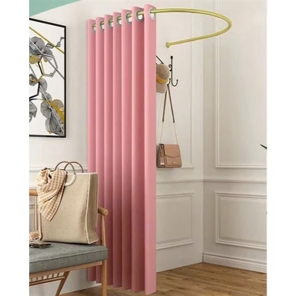 Khung thử đồ chữ C (kèm vít) , rèm thay đồ dành cho shop thời trang ,phun sơn tĩnh điện 85*85|VANAUTHENTIC TL33 thanh lý new 99%
