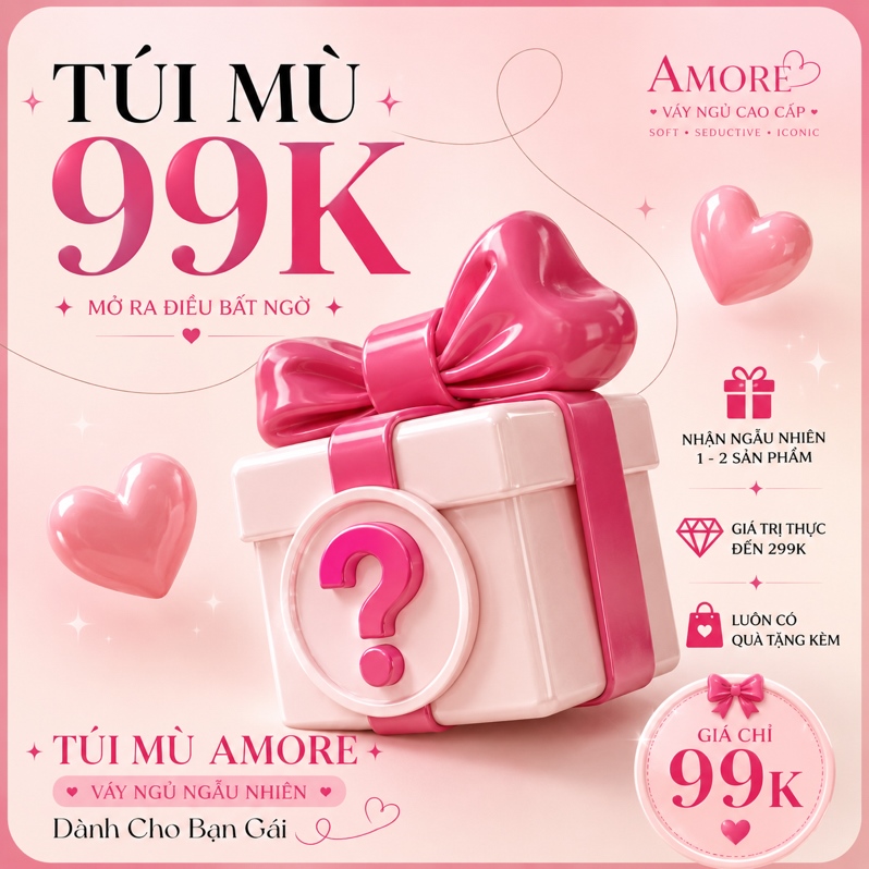 💝 TÚI MÙ MAY MẮN AMORE | Mở Hộp Nhận Bất Ngờ 🎁