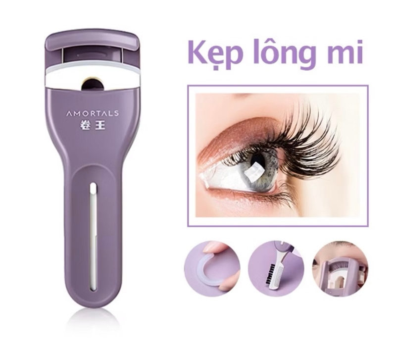Kẹp mi armortal eyelash curler plastic tím mp11