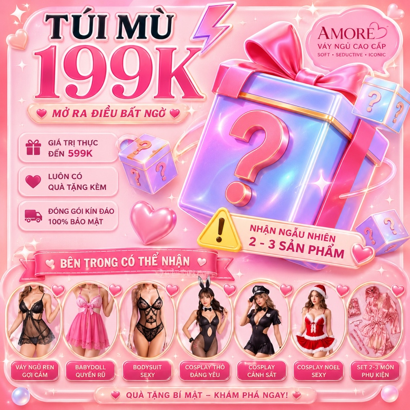 💝 TÚI MÙ MAY MẮN AMORE | Mở Hộp Nhận Bất Ngờ 🎁