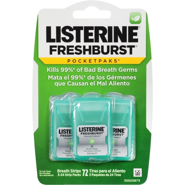 Xịt thơm miệng listerine- VỈ 3 MIẾNG NGẬM