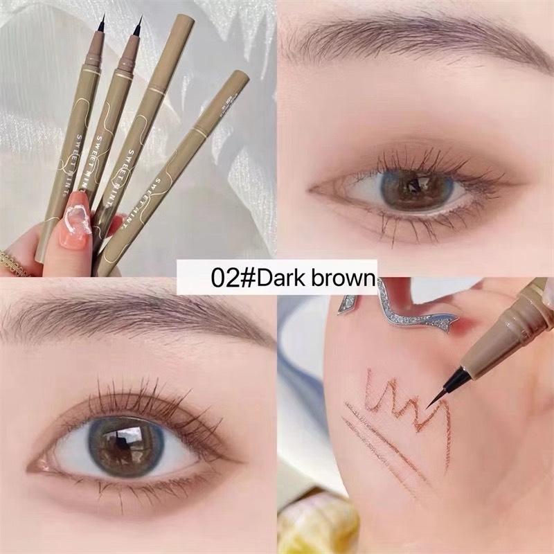 SWEET MINT Bút kẻ mắt Chống thấm nước lâu trôi bền màu 0.01mm Dễ sử dụng