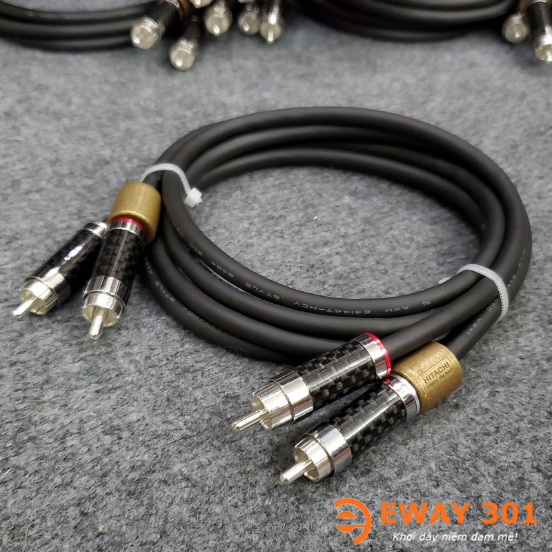 Bộ Dây Av Hitachi Jack Cacbon Mạ Rhodium