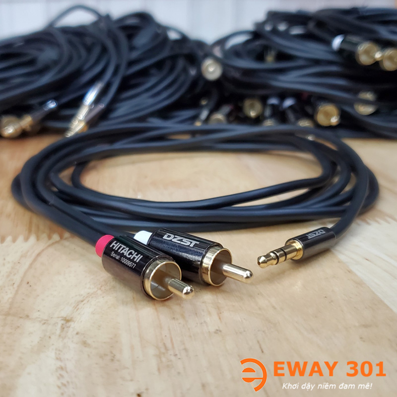 Dây 3.5 ra AV Hitachi DZST Bãi Nhật Xịn - Dài 2m