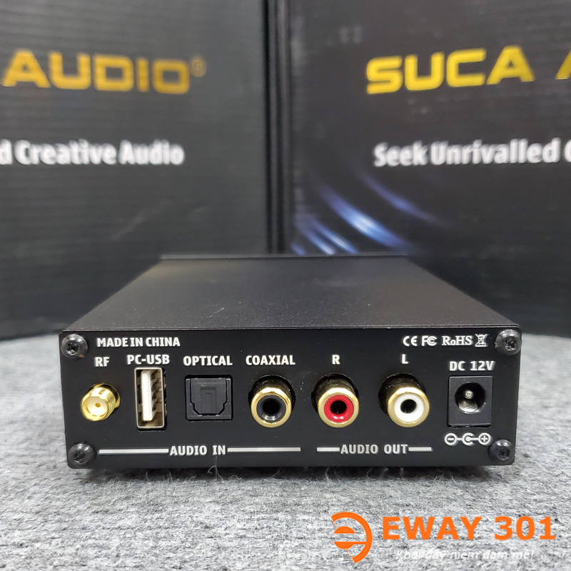 Đầu giải mã âm thanh Suca Audio DAC Q5 Pro Black - Tặng dây quang Audioquest