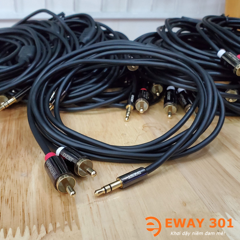 Dây 3.5 ra AV Hitachi DZST Bãi Nhật Xịn - Dài 2m