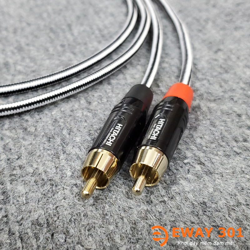 Bộ Dây AV (RCA) Bản Dây Phòng Thu DIY Tại Eway301 - Dài 1m