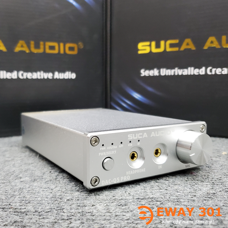 Đầu giải mã âm thanh Suca Audio DAC Q5 Pro Silvery - Tặng dây quang Audioquest