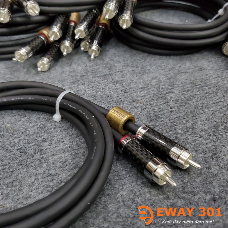 Bộ Dây Av Hitachi Jack Cacbon Mạ Rhodium