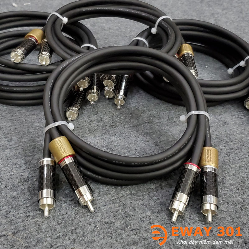 Bộ Dây Av Hitachi Jack Cacbon Mạ Rhodium
