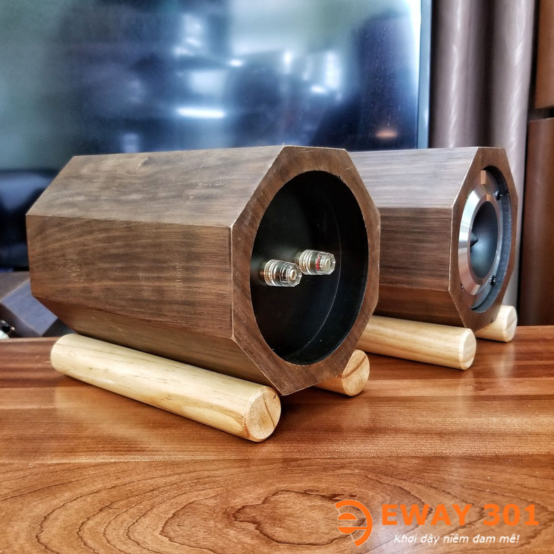 Cặp Loa Treble Pioneer P08802 Lắp Vỏ Gỗ Bát Giác Độc Đáo