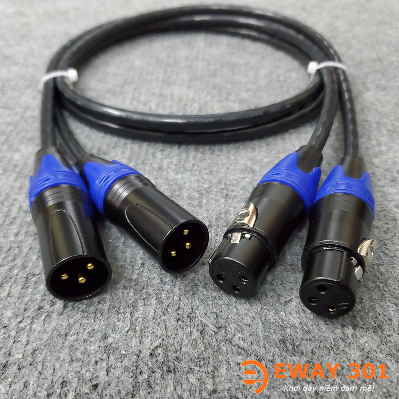 Bộ Dây Canon Đực Cái Hitachi Bãi Nhật - Dài 1m