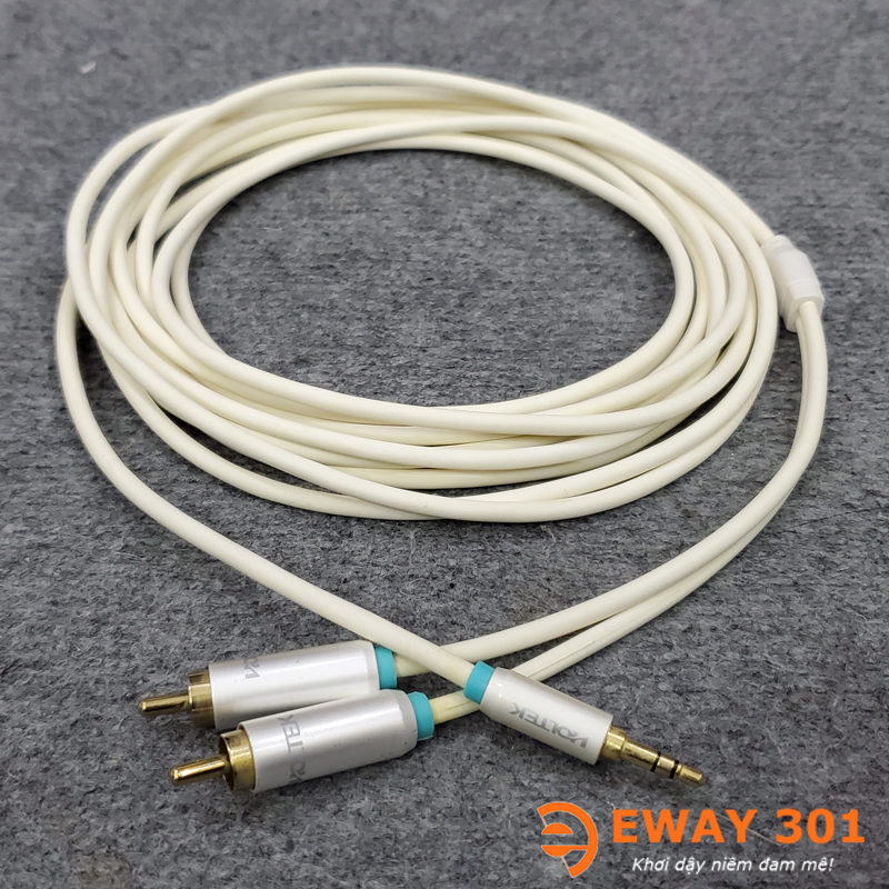 Dây 3.5mm ra 2 AV HOLTEK Chuẩn Hi-End Dài 3m