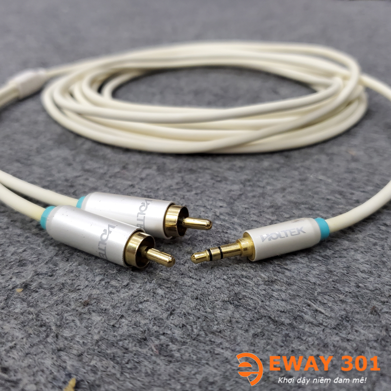 Dây 3.5mm ra 2 AV HOLTEK Chuẩn Hi-End Dài 2m
